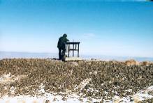 John adjusting a Shadowband Radiometer